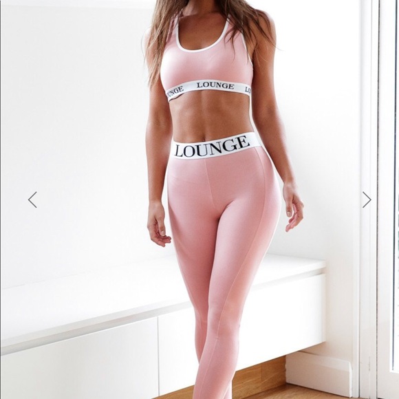 Lounge Underwear Pants - NWT Lounge Underwear Pink Leggings and Sport Bra